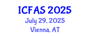 International Conference on Fisheries and Aquatic Sciences (ICFAS) July 29, 2025 - Vienna, Austria