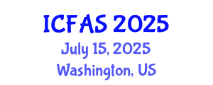 International Conference on Fisheries and Aquatic Sciences (ICFAS) July 15, 2025 - Washington, United States
