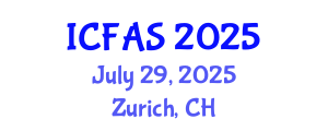 International Conference on Fisheries and Aquatic Sciences (ICFAS) July 29, 2025 - Zurich, Switzerland