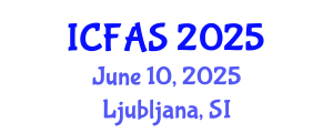 International Conference on Fisheries and Aquatic Sciences (ICFAS) June 10, 2025 - Ljubljana, Slovenia