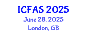 International Conference on Fisheries and Aquatic Sciences (ICFAS) June 28, 2025 - London, United Kingdom