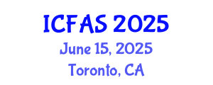 International Conference on Fisheries and Aquatic Sciences (ICFAS) June 15, 2025 - Toronto, Canada