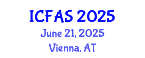 International Conference on Fisheries and Aquatic Sciences (ICFAS) June 21, 2025 - Vienna, Austria