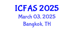 International Conference on Fisheries and Aquatic Sciences (ICFAS) March 03, 2025 - Bangkok, Thailand