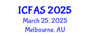 International Conference on Fisheries and Aquatic Sciences (ICFAS) March 25, 2025 - Melbourne, Australia