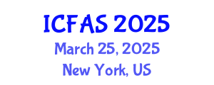 International Conference on Fisheries and Aquatic Sciences (ICFAS) March 25, 2025 - New York, United States
