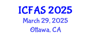 International Conference on Fisheries and Aquatic Sciences (ICFAS) March 29, 2025 - Ottawa, Canada