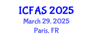 International Conference on Fisheries and Aquatic Sciences (ICFAS) March 29, 2025 - Paris, France