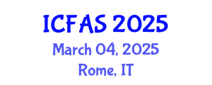 International Conference on Fisheries and Aquatic Sciences (ICFAS) March 04, 2025 - Rome, Italy