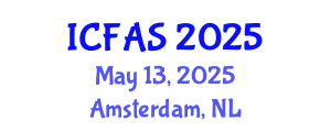 International Conference on Fisheries and Aquatic Sciences (ICFAS) May 13, 2025 - Amsterdam, Netherlands