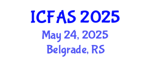 International Conference on Fisheries and Aquatic Sciences (ICFAS) May 24, 2025 - Belgrade, Serbia