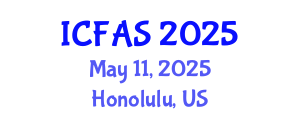 International Conference on Fisheries and Aquatic Sciences (ICFAS) May 11, 2025 - Honolulu, United States