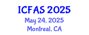 International Conference on Fisheries and Aquatic Sciences (ICFAS) May 24, 2025 - Montreal, Canada
