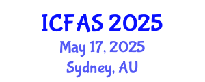International Conference on Fisheries and Aquatic Sciences (ICFAS) May 17, 2025 - Sydney, Australia