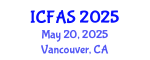 International Conference on Fisheries and Aquatic Sciences (ICFAS) May 20, 2025 - Vancouver, Canada