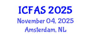 International Conference on Fisheries and Aquatic Sciences (ICFAS) November 04, 2025 - Amsterdam, Netherlands