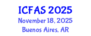 International Conference on Fisheries and Aquatic Sciences (ICFAS) November 18, 2025 - Buenos Aires, Argentina