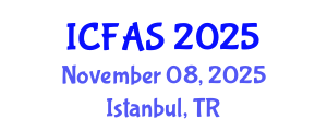 International Conference on Fisheries and Aquatic Sciences (ICFAS) November 08, 2025 - Istanbul, Turkey