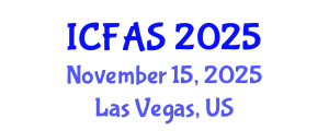 International Conference on Fisheries and Aquatic Sciences (ICFAS) November 15, 2025 - Las Vegas, United States