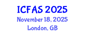 International Conference on Fisheries and Aquatic Sciences (ICFAS) November 18, 2025 - London, United Kingdom