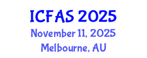 International Conference on Fisheries and Aquatic Sciences (ICFAS) November 11, 2025 - Melbourne, Australia
