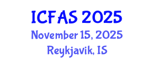International Conference on Fisheries and Aquatic Sciences (ICFAS) November 15, 2025 - Reykjavik, Iceland