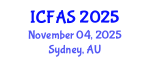 International Conference on Fisheries and Aquatic Sciences (ICFAS) November 04, 2025 - Sydney, Australia