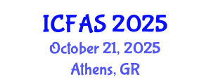 International Conference on Fisheries and Aquatic Sciences (ICFAS) October 21, 2025 - Athens, Greece