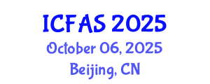 International Conference on Fisheries and Aquatic Sciences (ICFAS) October 06, 2025 - Beijing, China