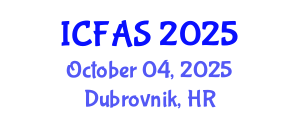 International Conference on Fisheries and Aquatic Sciences (ICFAS) October 04, 2025 - Dubrovnik, Croatia