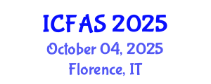 International Conference on Fisheries and Aquatic Sciences (ICFAS) October 04, 2025 - Florence, Italy