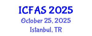 International Conference on Fisheries and Aquatic Sciences (ICFAS) October 25, 2025 - Istanbul, Turkey