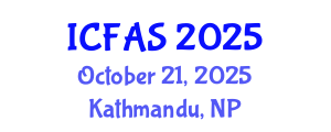 International Conference on Fisheries and Aquatic Sciences (ICFAS) October 21, 2025 - Kathmandu, Nepal
