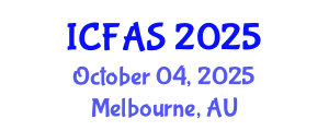International Conference on Fisheries and Aquatic Sciences (ICFAS) October 04, 2025 - Melbourne, Australia