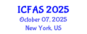 International Conference on Fisheries and Aquatic Sciences (ICFAS) October 07, 2025 - New York, United States