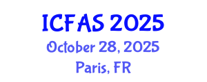 International Conference on Fisheries and Aquatic Sciences (ICFAS) October 28, 2025 - Paris, France