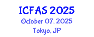International Conference on Fisheries and Aquatic Sciences (ICFAS) October 07, 2025 - Tokyo, Japan