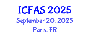 International Conference on Fisheries and Aquatic Sciences (ICFAS) September 20, 2025 - Paris, France
