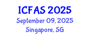 International Conference on Fisheries and Aquatic Sciences (ICFAS) September 09, 2025 - Singapore, Singapore