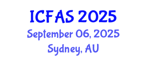 International Conference on Fisheries and Aquatic Sciences (ICFAS) September 06, 2025 - Sydney, Australia