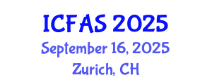 International Conference on Fisheries and Aquatic Sciences (ICFAS) September 16, 2025 - Zurich, Switzerland