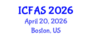 International Conference on Fisheries and Aquatic Sciences (ICFAS) April 20, 2026 - Boston, United States International Conference on Fisheries and Aquatic Sciences (ICFAS) April 20, 2026 - Boston, United States