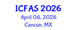 International Conference on Fisheries and Aquatic Sciences (ICFAS) April 06, 2026 - Cancún, Mexico International Conference on Fisheries and Aquatic Sciences (ICFAS) April 06, 2026 - Cancún, Mexico