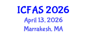International Conference on Fisheries and Aquatic Sciences (ICFAS) April 13, 2026 - Marrakesh, Morocco International Conference on Fisheries and Aquatic Sciences (ICFAS) April 13, 2026 - Marrakesh, Morocco