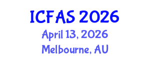 International Conference on Fisheries and Aquatic Sciences (ICFAS) April 13, 2026 - Melbourne, Australia International Conference on Fisheries and Aquatic Sciences (ICFAS) April 13, 2026 - Melbourne, Australia