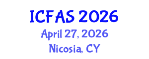International Conference on Fisheries and Aquatic Sciences (ICFAS) April 27, 2026 - Nicosia, Cyprus International Conference on Fisheries and Aquatic Sciences (ICFAS) April 27, 2026 - Nicosia, Cyprus