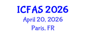 International Conference on Fisheries and Aquatic Sciences (ICFAS) April 20, 2026 - Paris, France International Conference on Fisheries and Aquatic Sciences (ICFAS) April 20, 2026 - Paris, France