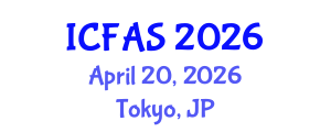 International Conference on Fisheries and Aquatic Sciences (ICFAS) April 20, 2026 - Tokyo, Japan International Conference on Fisheries and Aquatic Sciences (ICFAS) April 20, 2026 - Tokyo, Japan