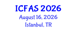 International Conference on Fisheries and Aquatic Sciences (ICFAS) August 16, 2026 - Istanbul, Turkey International Conference on Fisheries and Aquatic Sciences (ICFAS) August 16, 2026 - Istanbul, Turkey