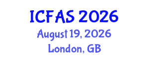 International Conference on Fisheries and Aquatic Sciences (ICFAS) August 19, 2026 - London, United Kingdom